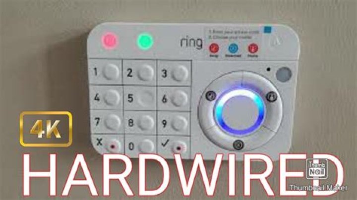 Can you hardwire ring keypad?