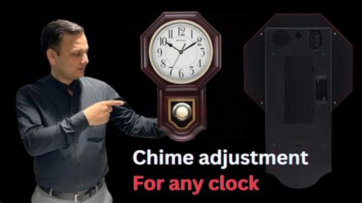 How do I adjust the chime on my pendulum clock?