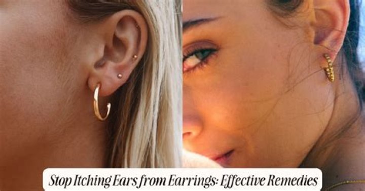 How do I stop my ears from itching when I wear earrings?