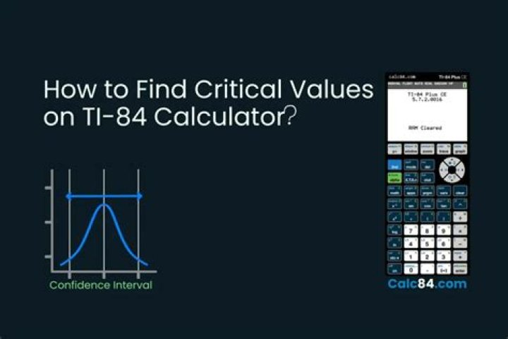 How do you find the critical value of ZA 2 on a TI 84?