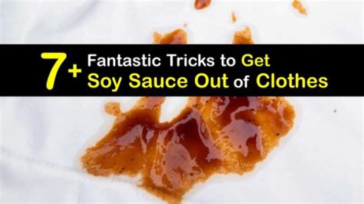 How do you get taco sauce stains out of clothes?