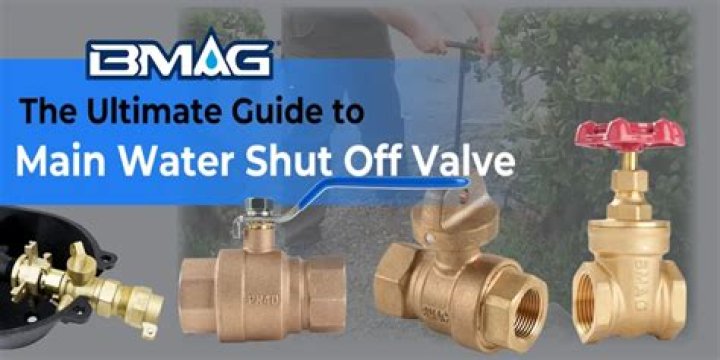 How do you open the main water valve?