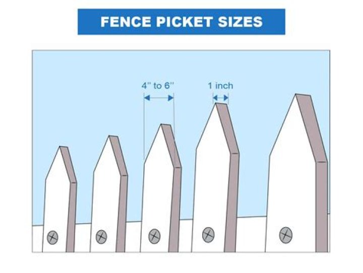 How wide is a standard fence picket?