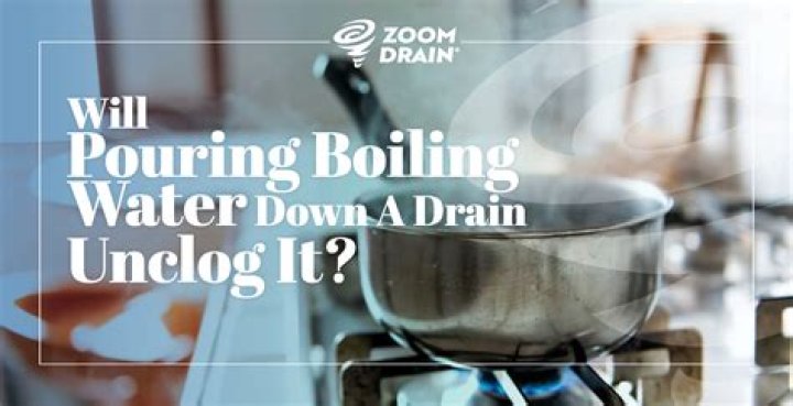 Is it okay to pour boiling water down the drain?