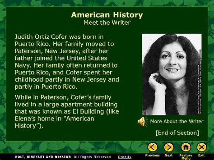 Judith Ortiz Cofer - Age, Family, Bio