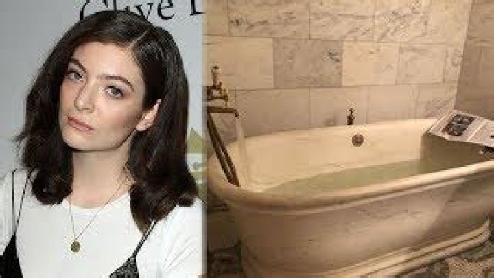 Lorde Instagrammed a photo of her bathtub with a Whitney Houston lyric, oh noooo