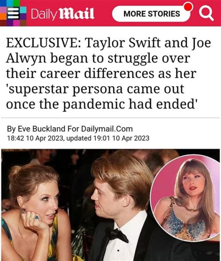 Mail: Joe Alwyn couldn’t handle Taylor Swift’s successful career post-pandemic