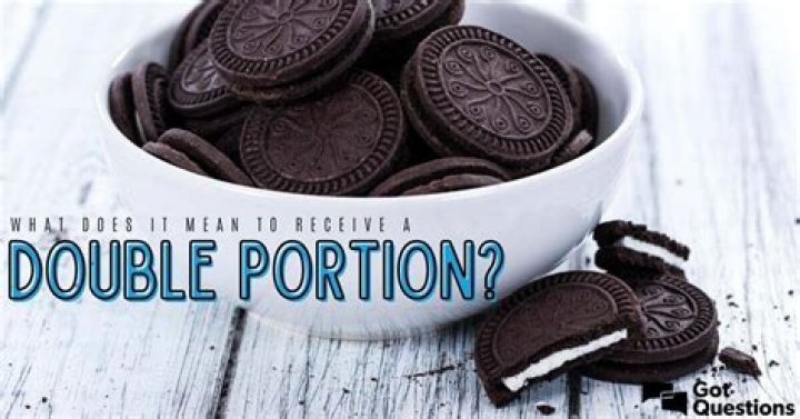 What does it mean to receive a double portion?