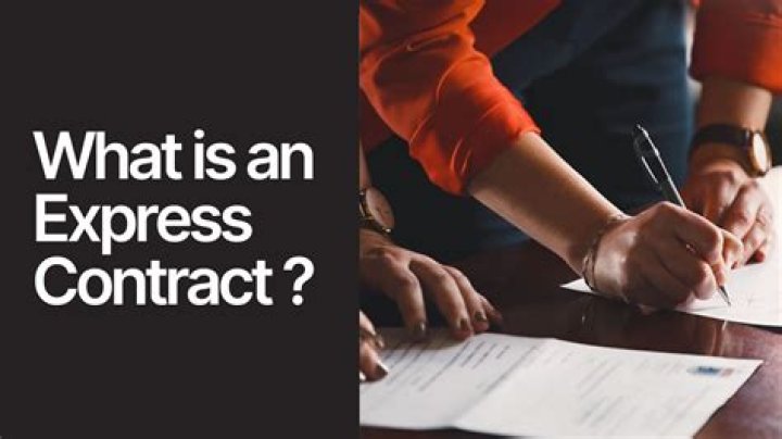 What is an express contract in real estate?