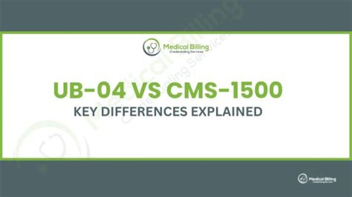 What is the difference between CMS 1500 and UB 04 cms 1450?