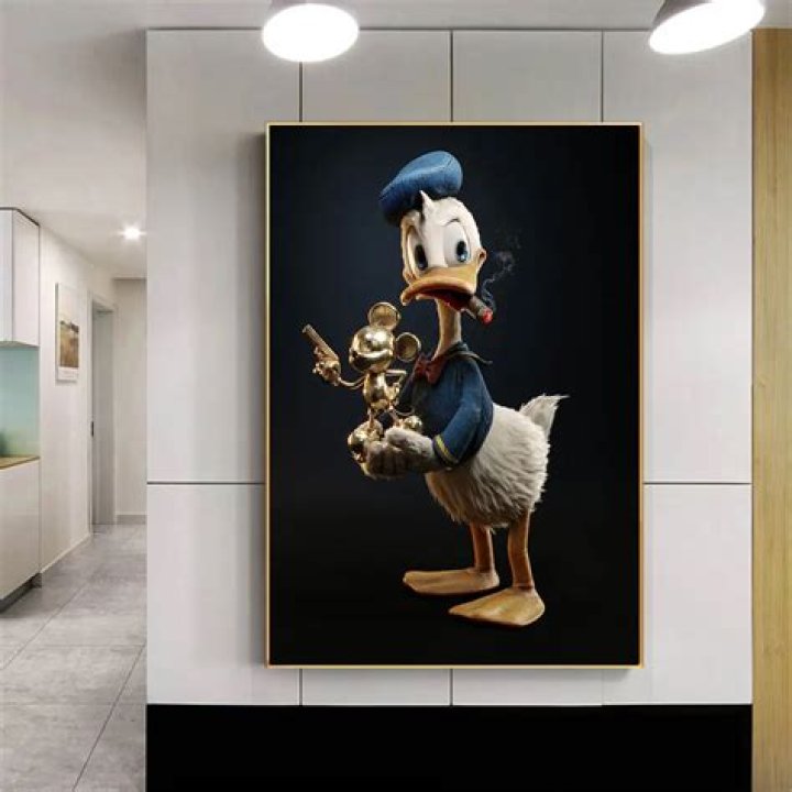 Where did Harvey get the duck painting?